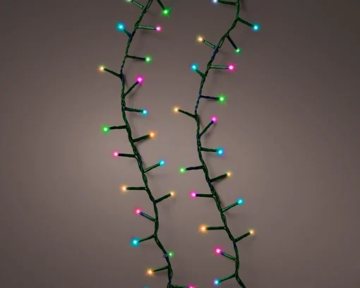 Outlet Christmas Land 1000 Led Multicolour Compact Twinkle Christmas Lights With Green Cable