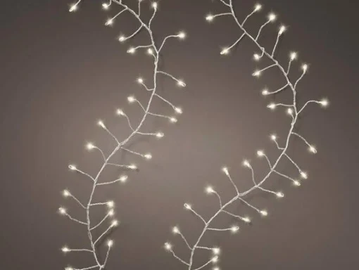 Discount Christmas Land 960 Micro Led Compact Twinkle Christmas Lights Warm White Silver Wire