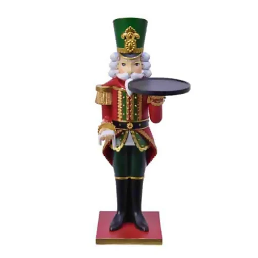 New Christmas Land 35Cm Nutcracker With A Serving Plate