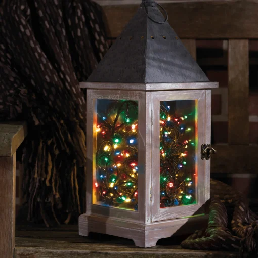 Christmas Land Durawise Multicoloured Battery Christmas Lights With Timer (Black Wire) Various Sizes