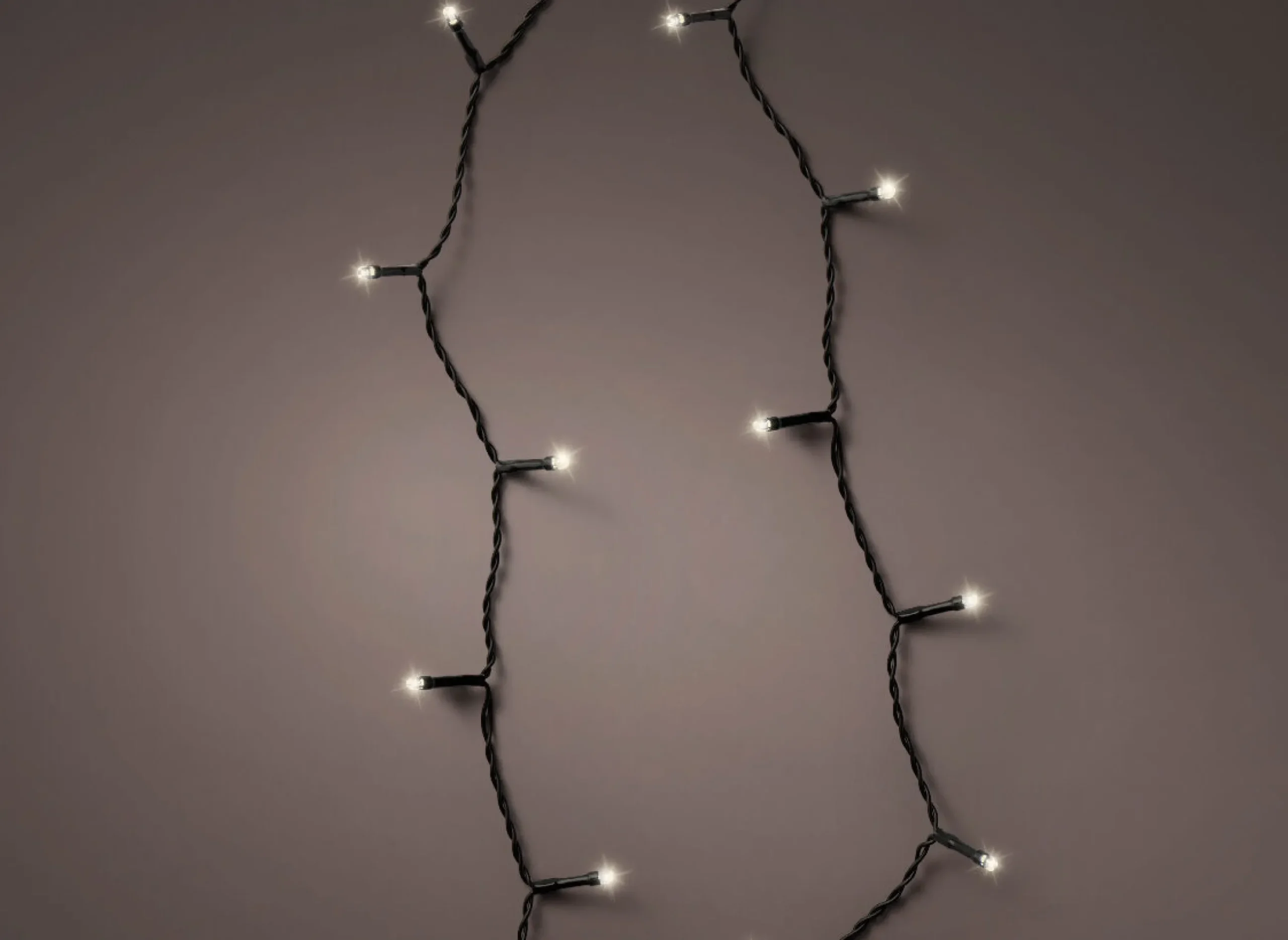 Clearance Christmas Land Durawise Warm White Battery Christmas Lights With Timer (Black Wire) Various Sizes