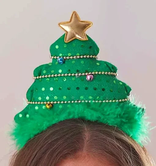 Clearance Christmas Land Fabric Christmas Trees Hairband