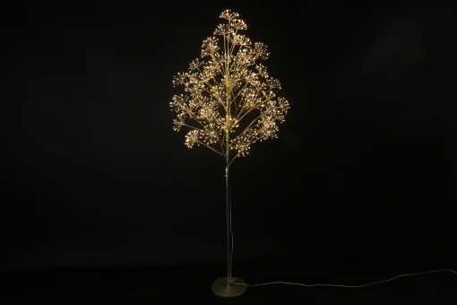 Clearance Christmas Land 6Ft Artificial Led Christmas Tree Dorion Gold