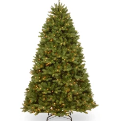 Best Christmas Land 7.5Ft Feel Real Newberry Spruce Pre-Lit Artificial Christmas Tree