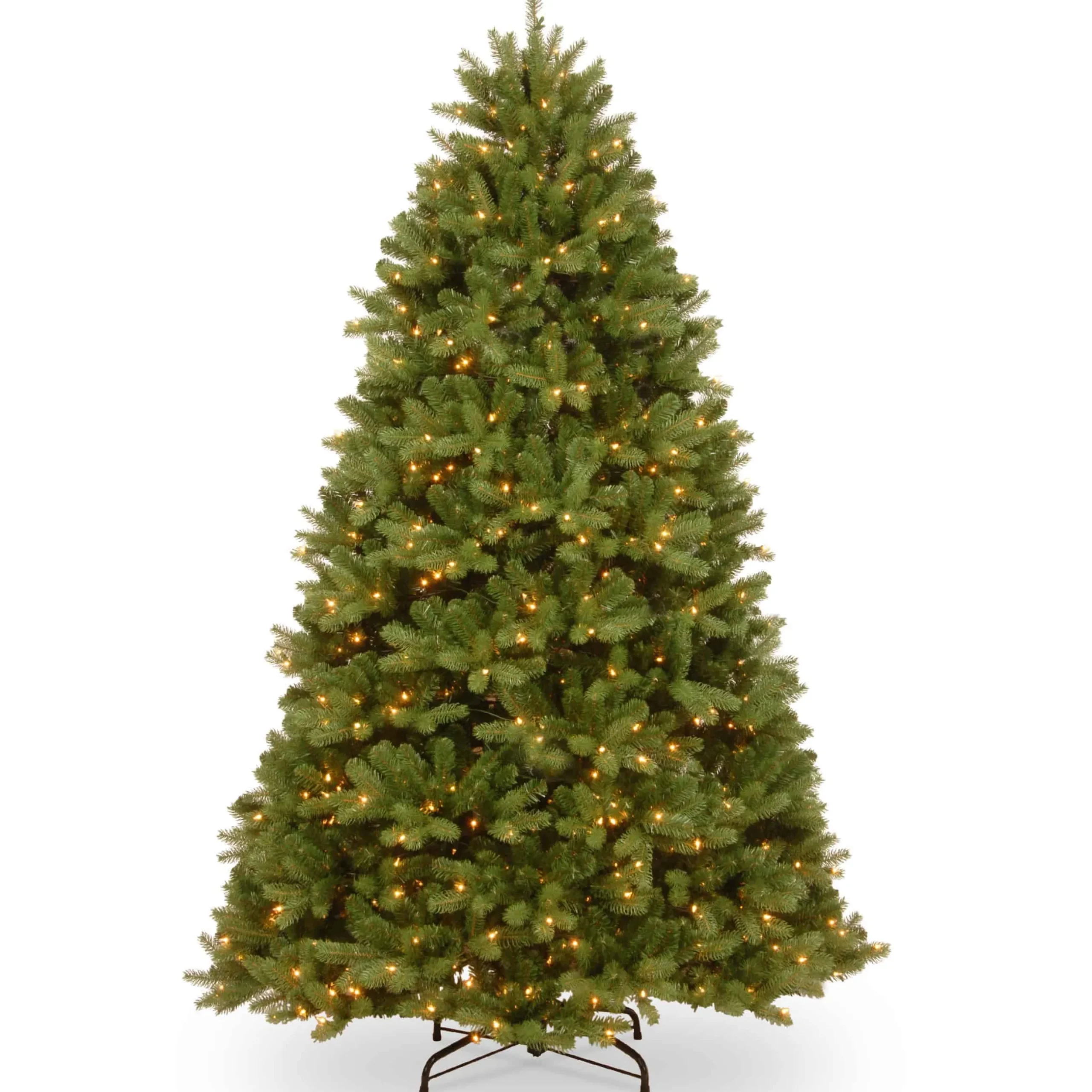 Best Christmas Land 7.5Ft Feel Real Newberry Spruce Pre-Lit Artificial Christmas Tree