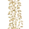Clearance Christmas Land 6Ft Metallic Holly Christmas Garland