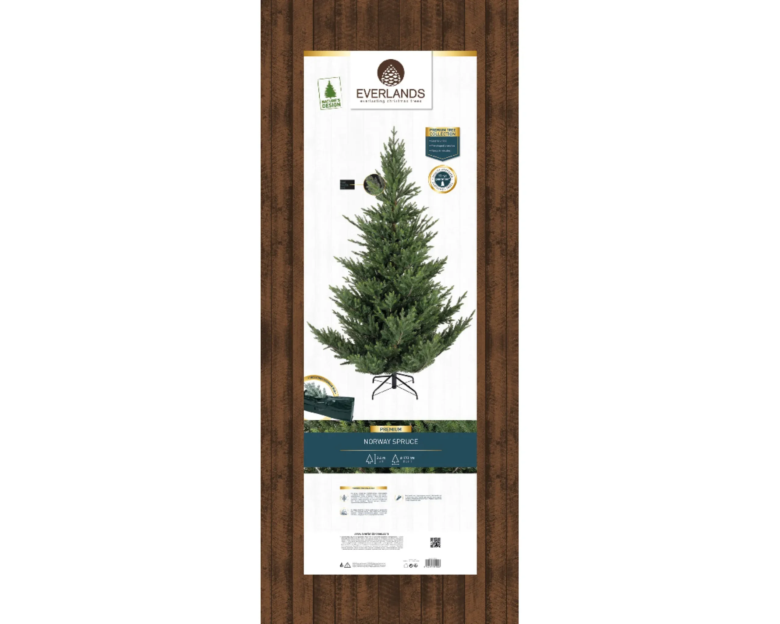 Hot Christmas Land 8Ft Norway Spruce Artificial Christmas Tree