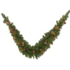 Discount Christmas Land 6Ft Ridge Christmas Mantel Swag With Cones