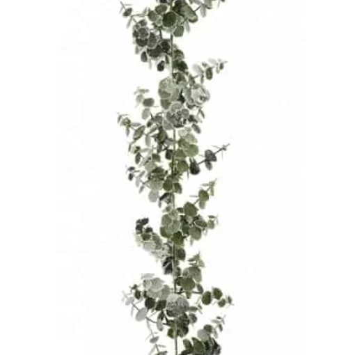 Online Christmas Land 6Ft Snowy Spiral Eucalyptus Christmas Garland