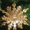 Outlet Christmas Land Gold Glitter Snowflake – Christmas Tree Decor