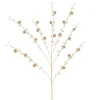 Hot Christmas Land Gold Metallic Thistle Christmas Spray