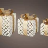 Hot Christmas Land Led Gold Ribbon Gift Box Set